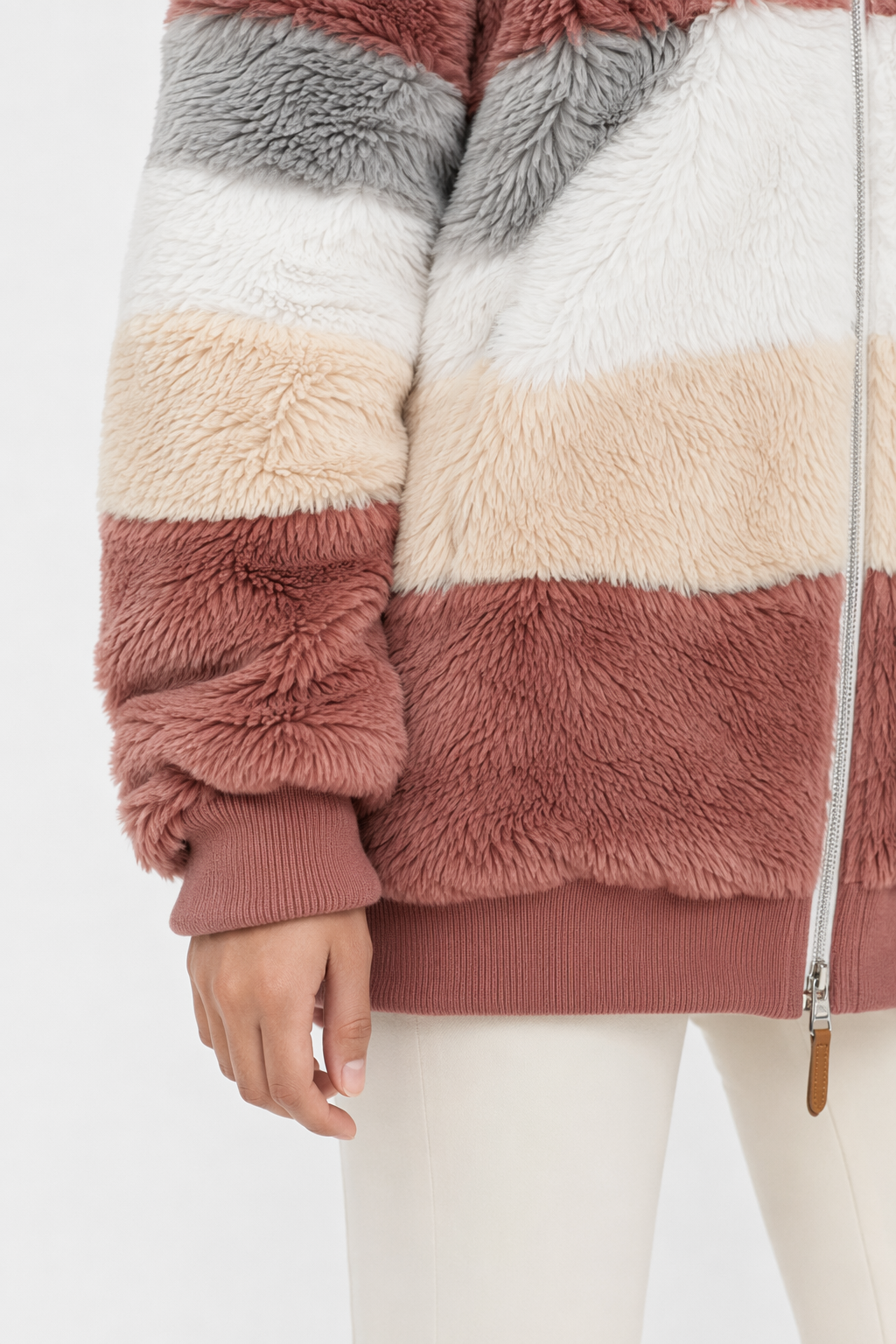 Winter Hooded Fleece Jacket for Women Red