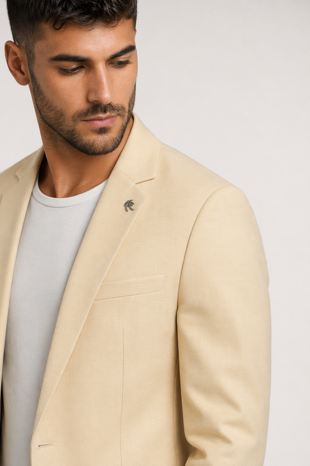 Everyday Casual Men's Jacket Beige