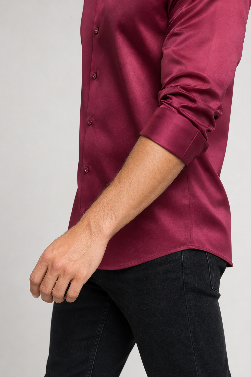 Wrinkle-Free Men's Shirt with Button Front 15