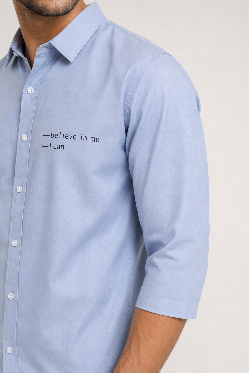 Half Sleeve Shirt for Men's Urban Fashion Blue