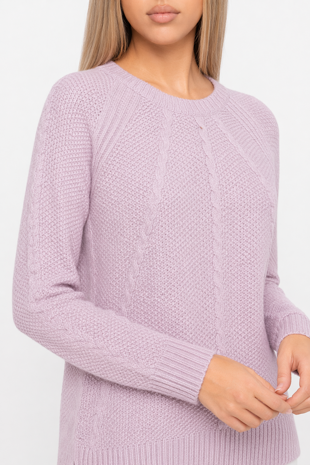 Casual Sweater for Women in Free Size Light Purple