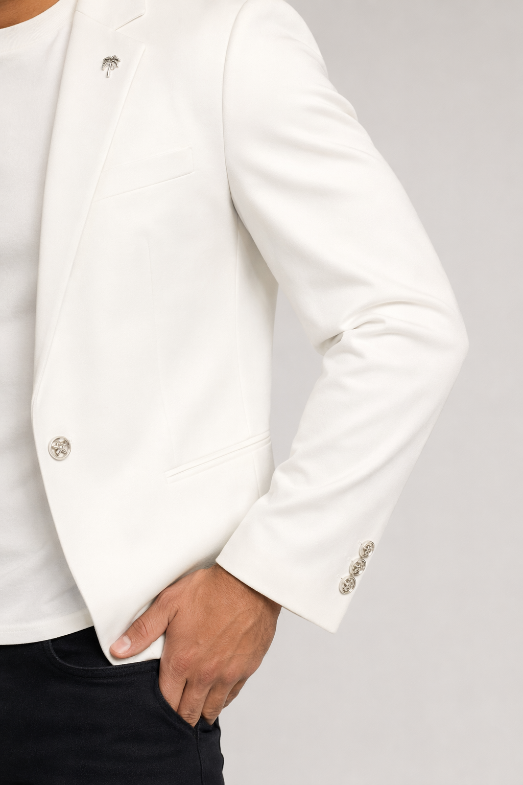 Everyday Casual Men's Jacket White