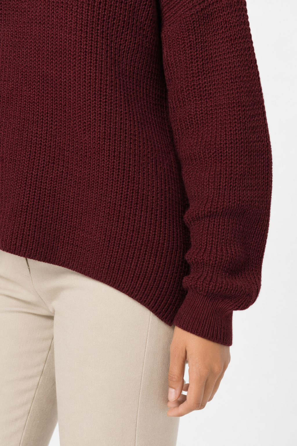Trendy Women's Turtleneck Pullovers Red