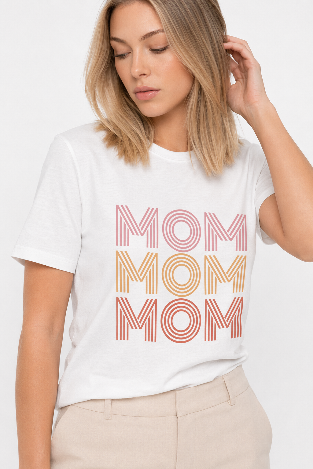 Mom Logo Women's Tee White