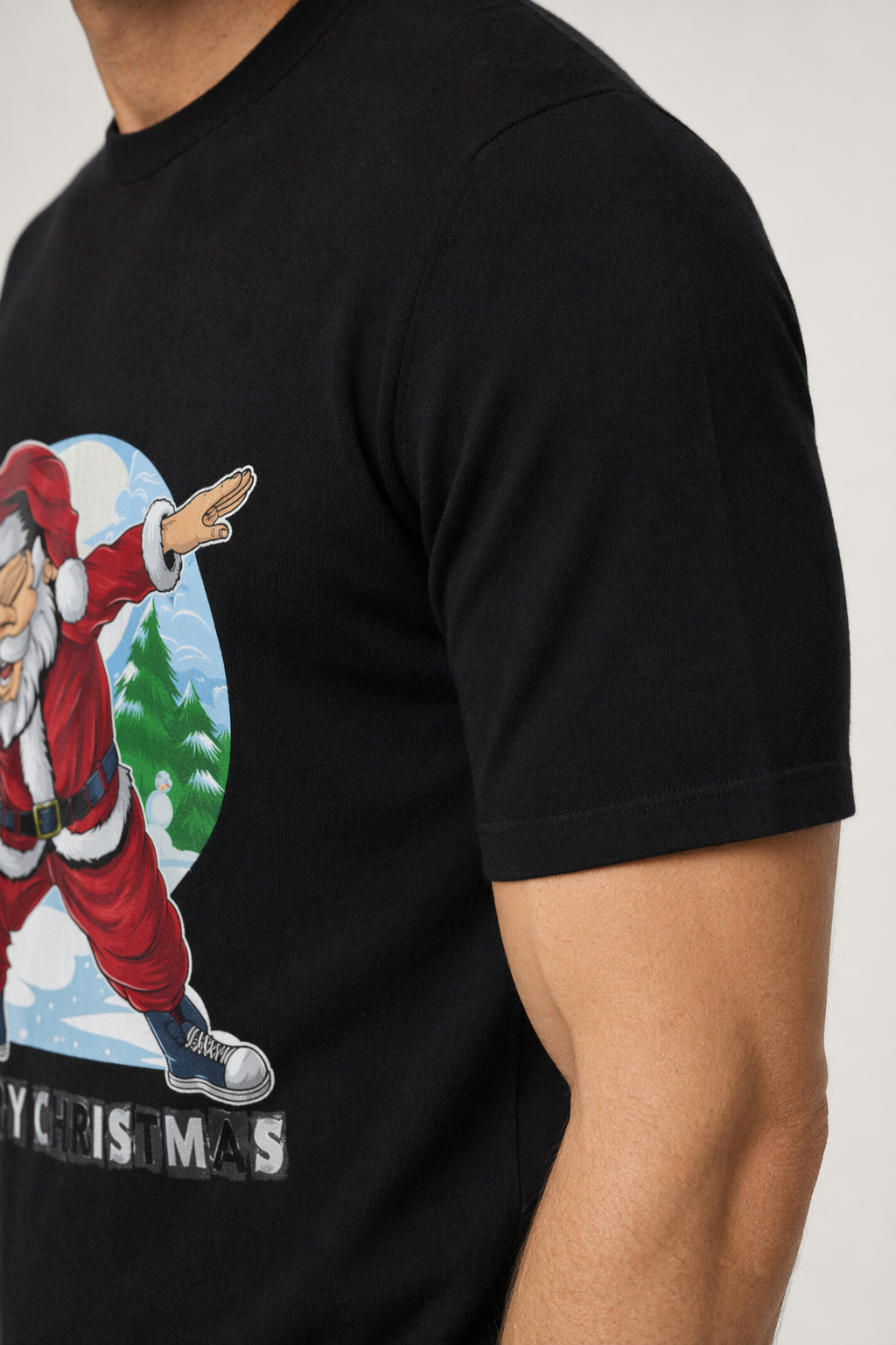 Dabbing Santa Men's Short Sleeve T-Shirt Black