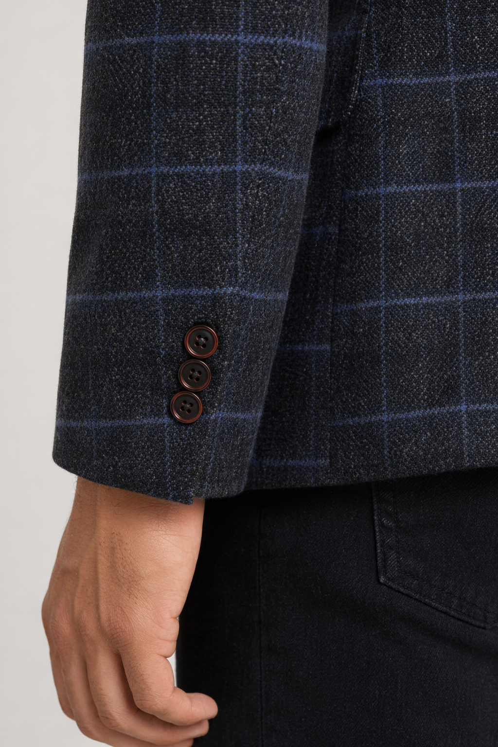 Navy Checkered Men's Sports Coat Default