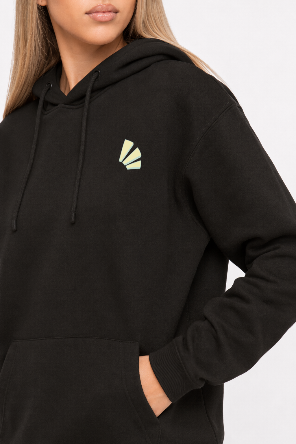 Anime Mango Logo Hoodie Black