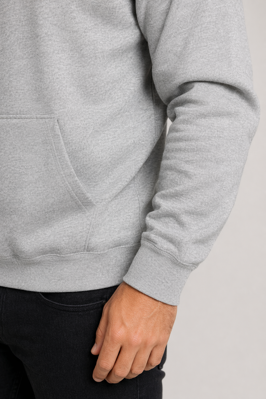 ND Hooded Sweatshirt for Men's Urban Fashion Ash