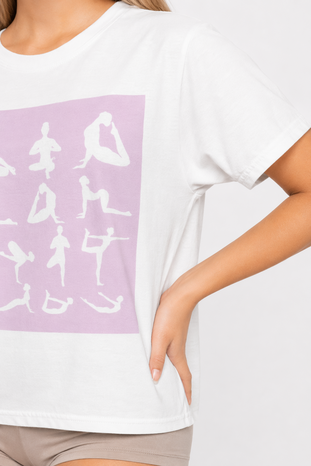 Yoga Haven Printed Tee White