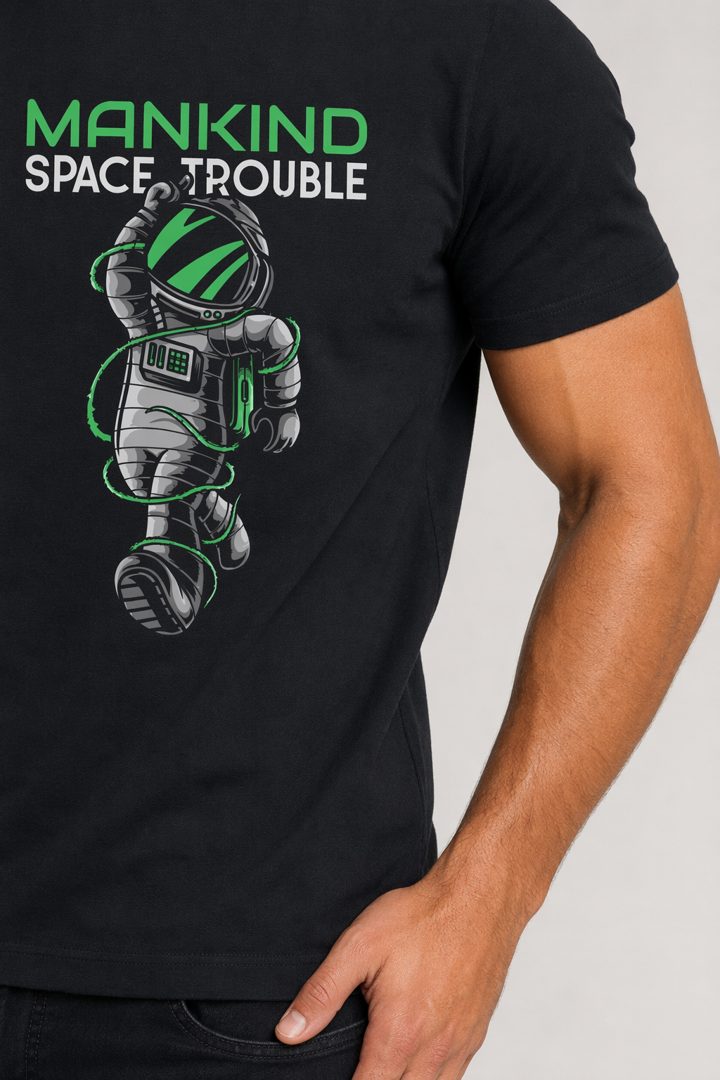 Space-Inspired Men's Short Sleeve Tee Default