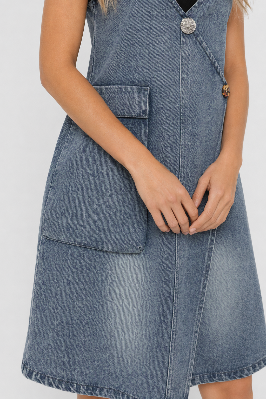 Denim Dress for Women with a Handy Pocket Default