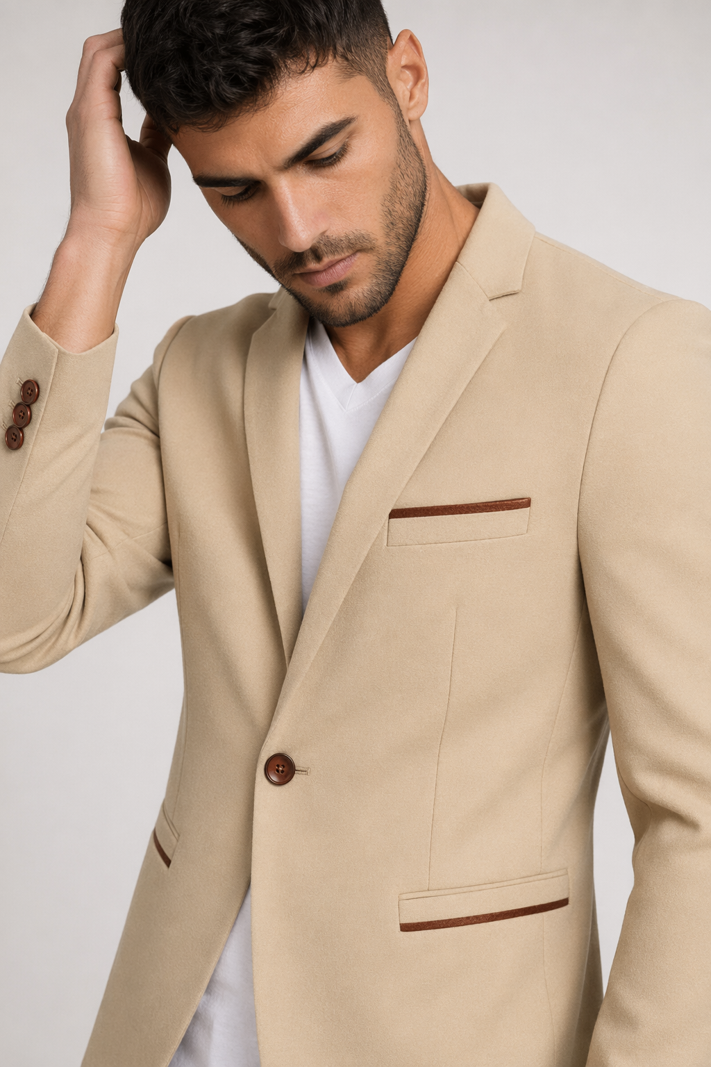 One-Button Men's Sport Coat Default