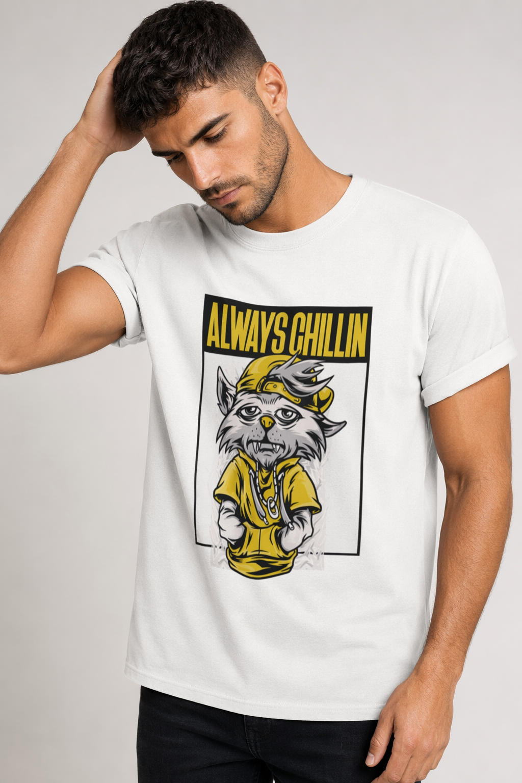 Men's Forever Relaxed Graphic Tee White