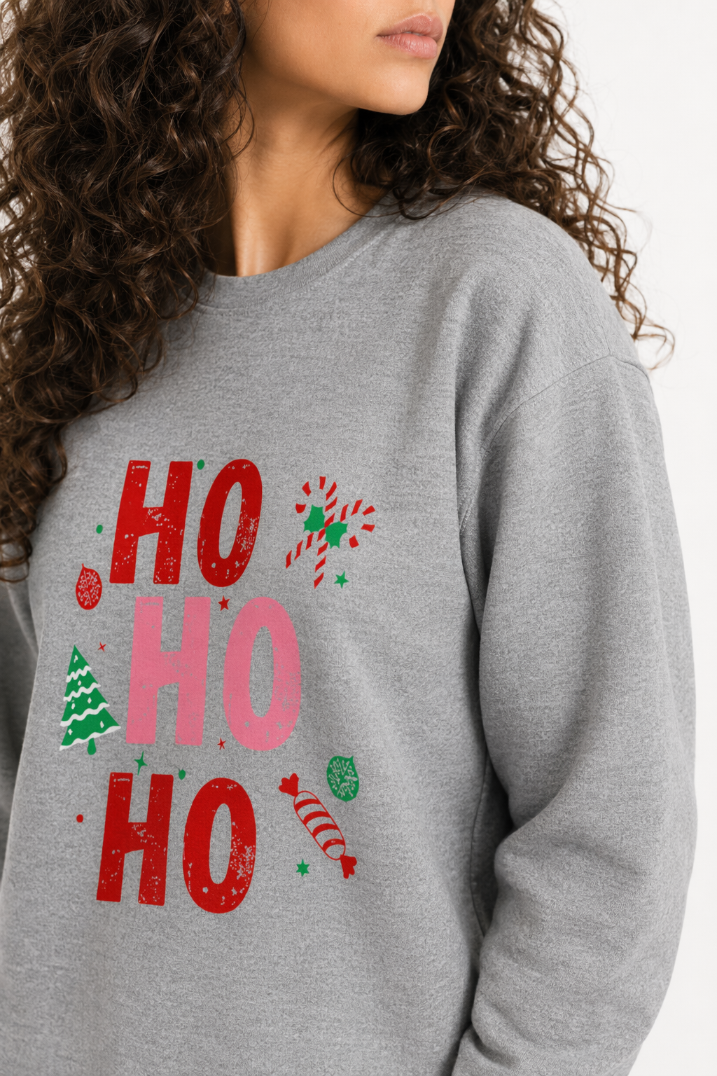 Holiday Sweatshirt for Women Sport Grey