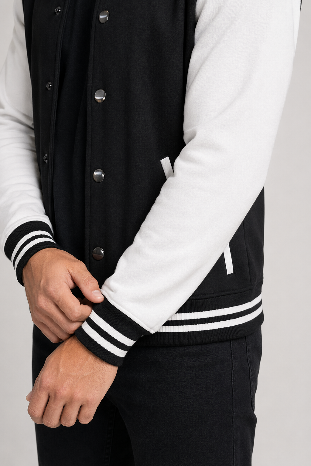 Black Unisex Baseball Coat: Retaining the Essential Message of the Product, Excluding References to '""' or Similar Names Default