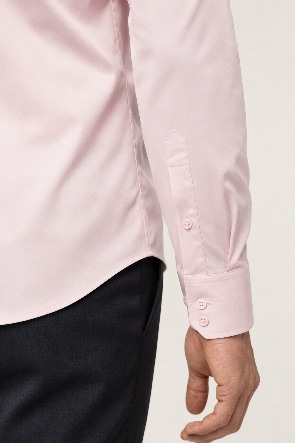 Slim Fit Button-Up Shirt for Men - Stylish and Modern Design Pink