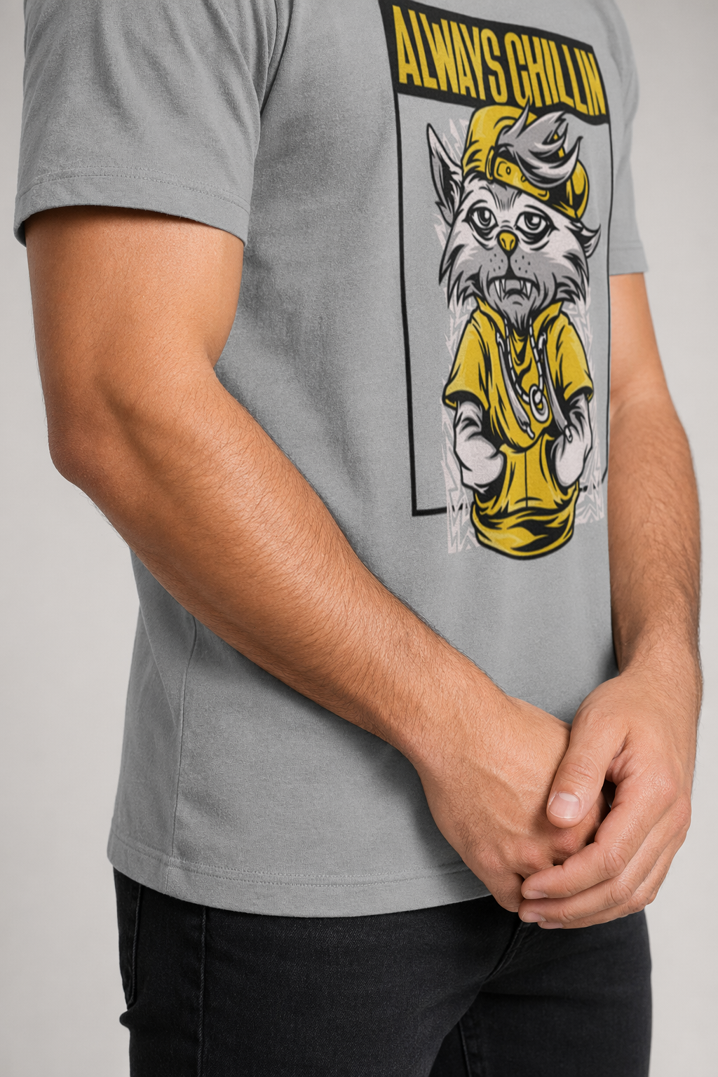 Men's Forever Relaxed Graphic Tee Deep Heather