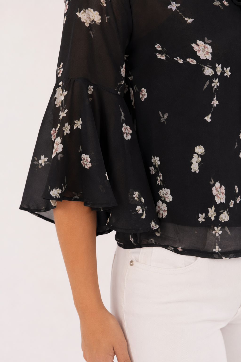 Chiffon Top with Bell Sleeves for the Summer Season Default
