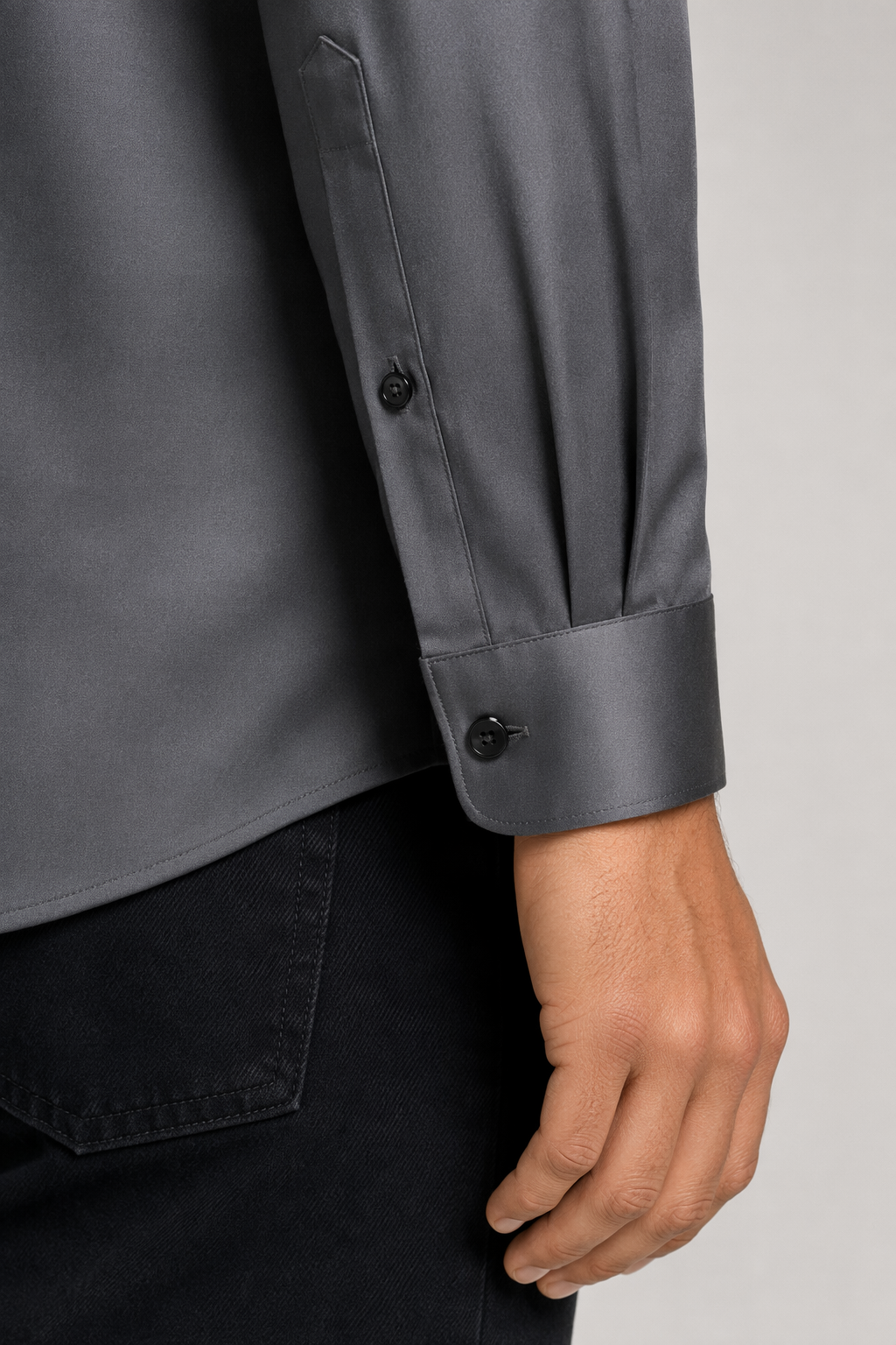 Wrinkle-Free Men's Shirt with Button Front 5