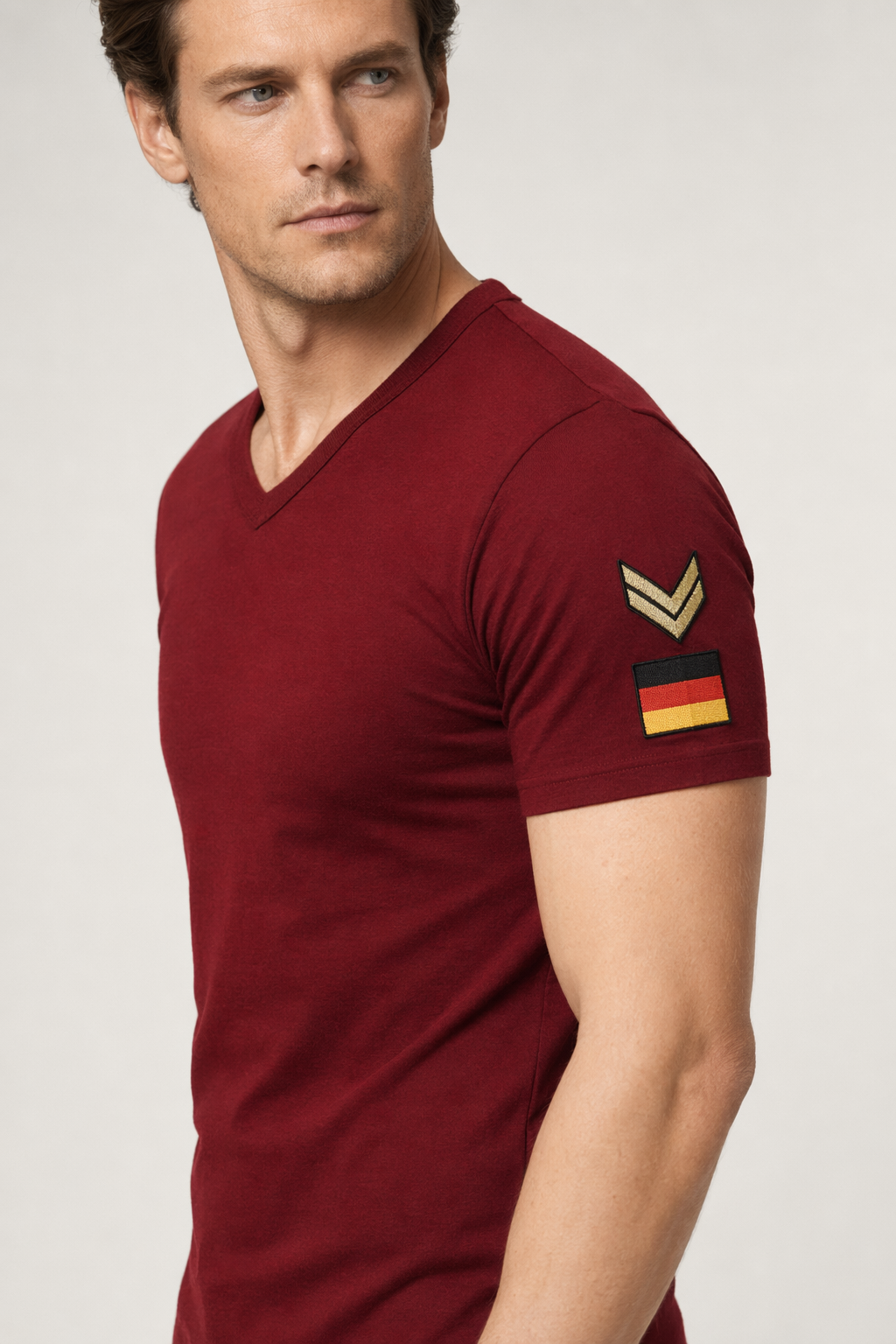 Army Tee Shirt for Men Red