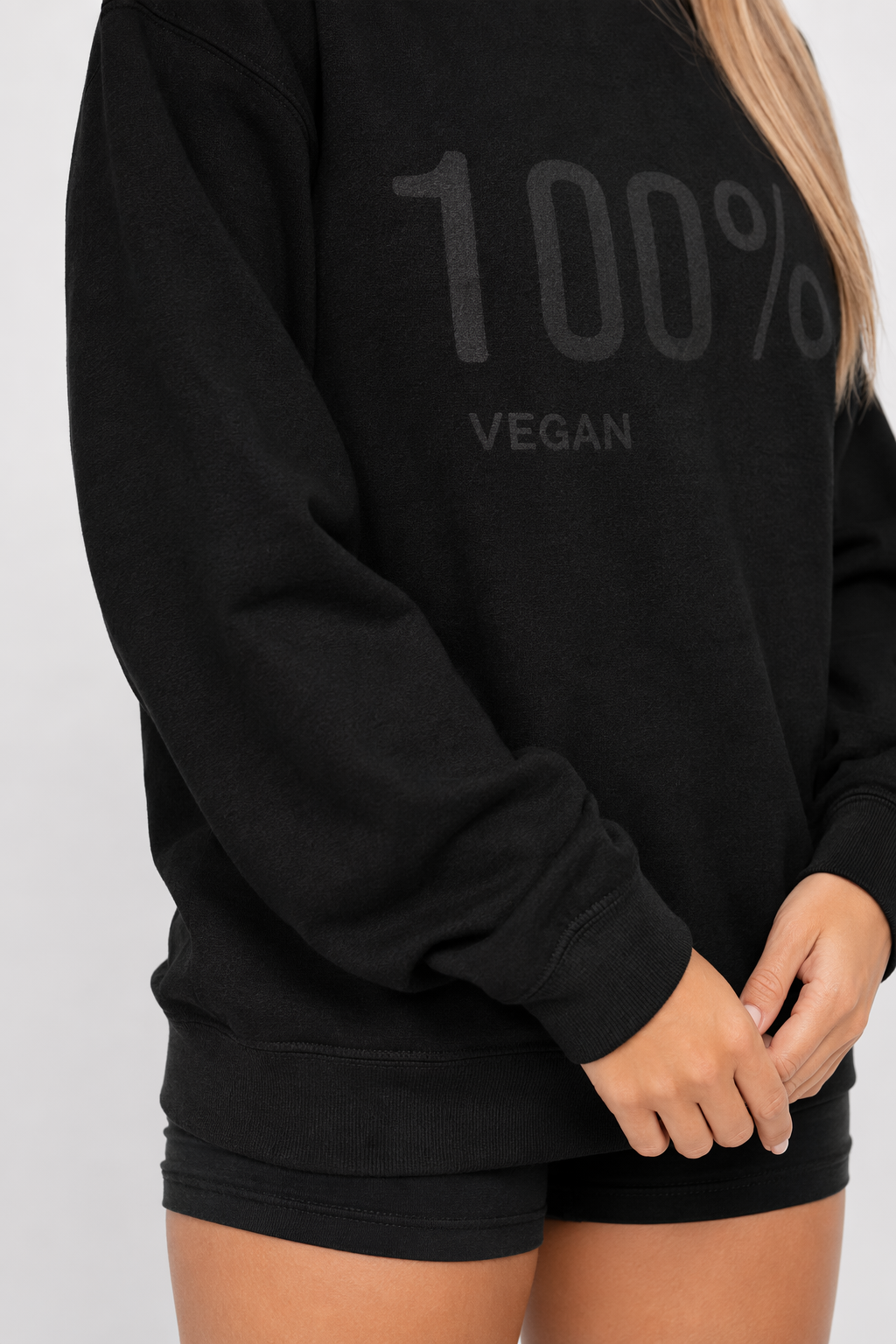 100% Cruelty-Free Women's Logo Sweatshirt Black