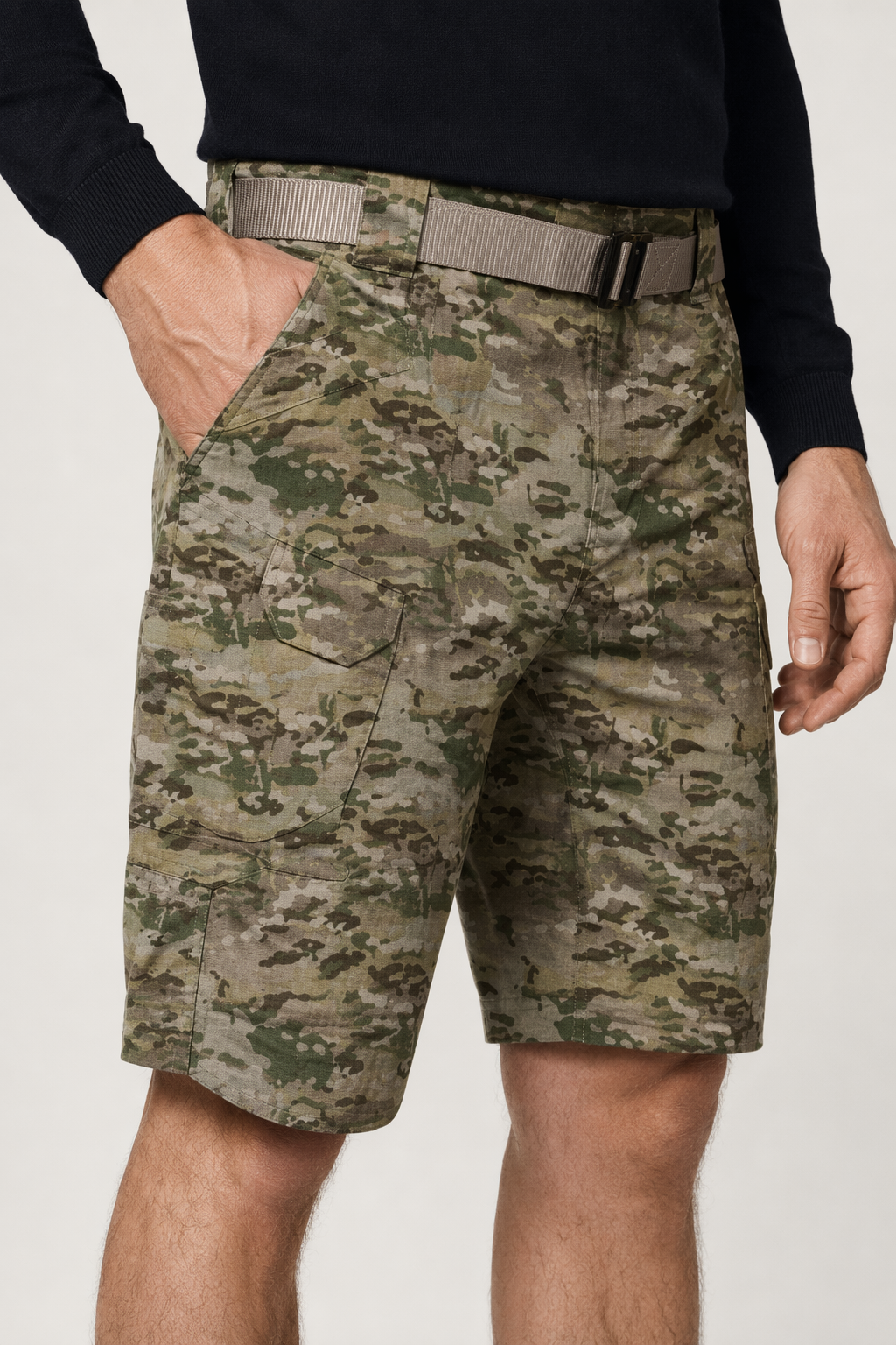 Efficient Outdoor Shorts for Men with Fast Drying Capability CP Camo