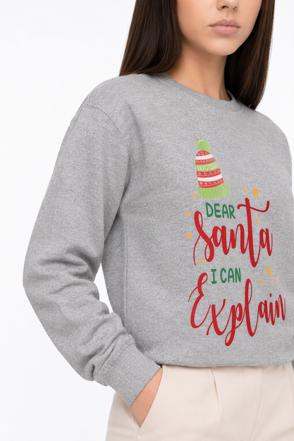 Santa I Can Explain Women's Sweatshirt Sport Grey