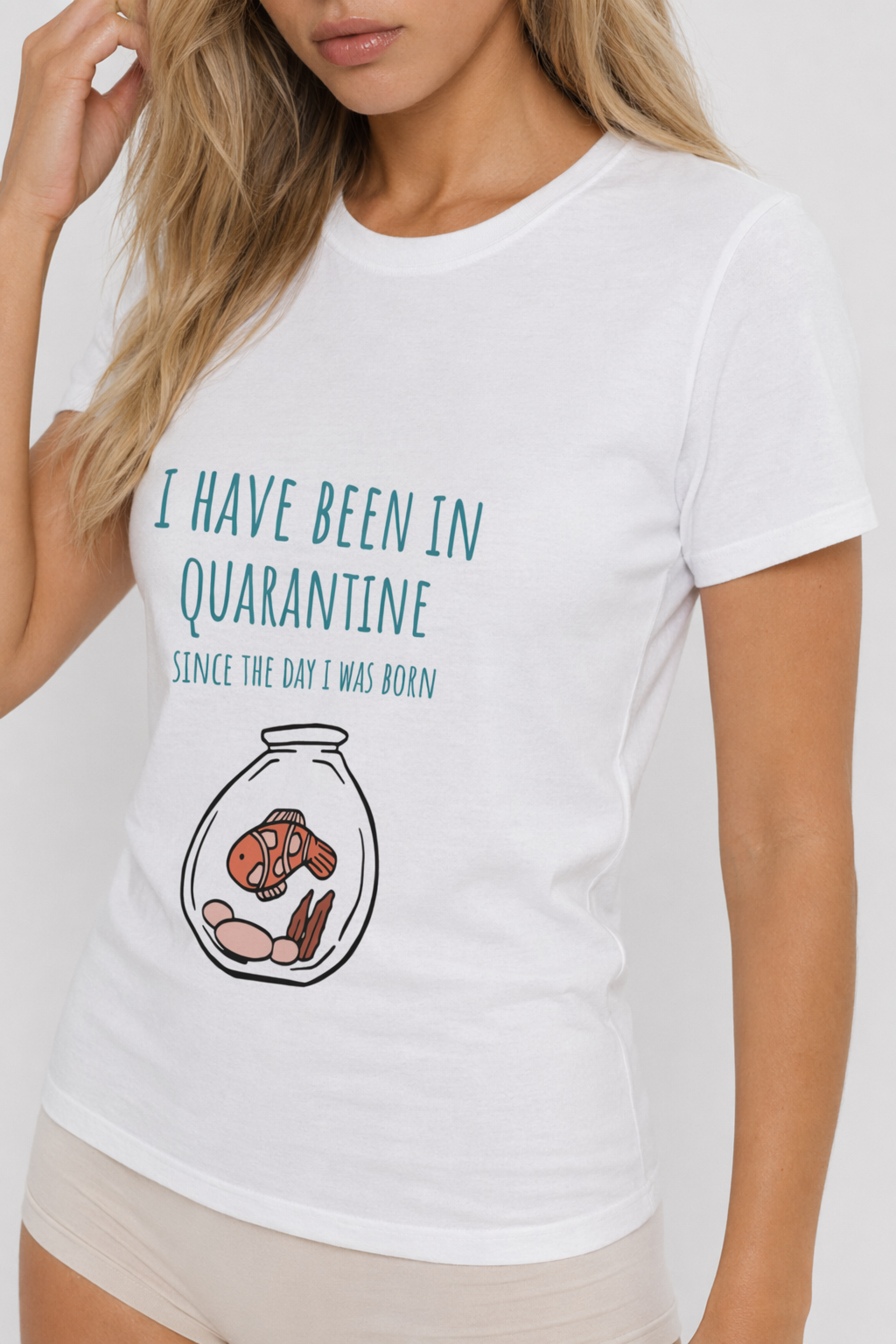 Quarantine Life Since Birth T-Shirt White