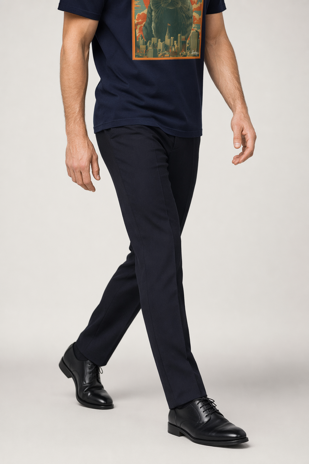 Obstructive Feline Vintage Tee Navy