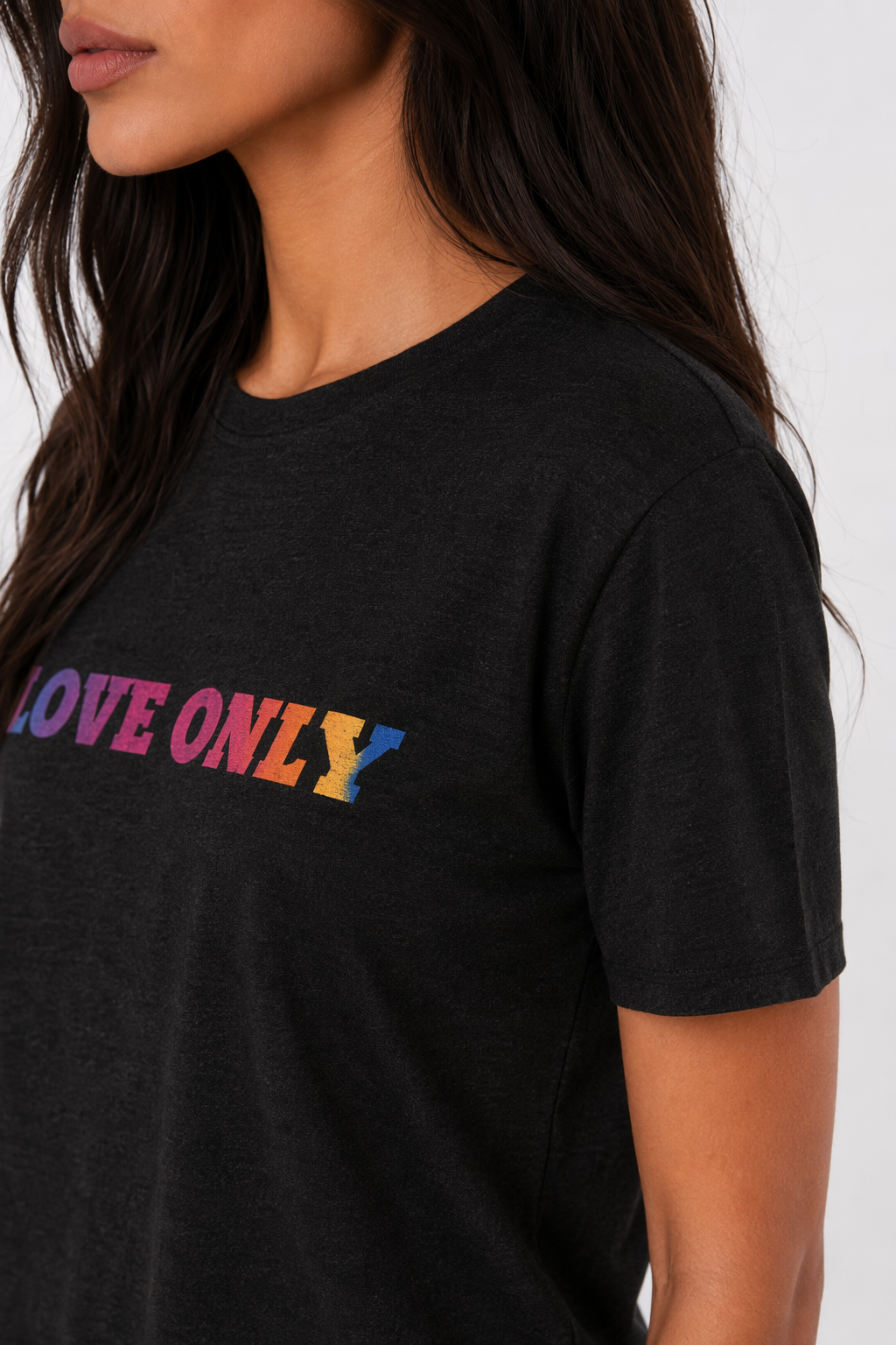 Colorful Printed Short Sleeve Tee for a Vibrant Look Black