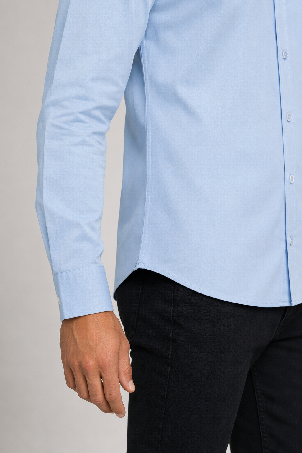 Wrinkle-Free Oxford Shirt for Men with Button Down Design Blue