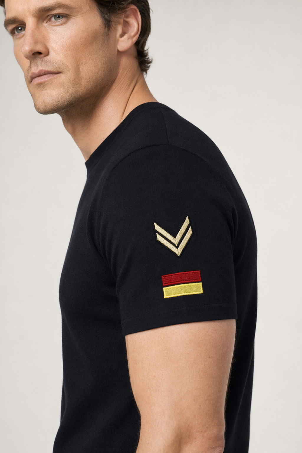 Army Tee Shirt for Men Black