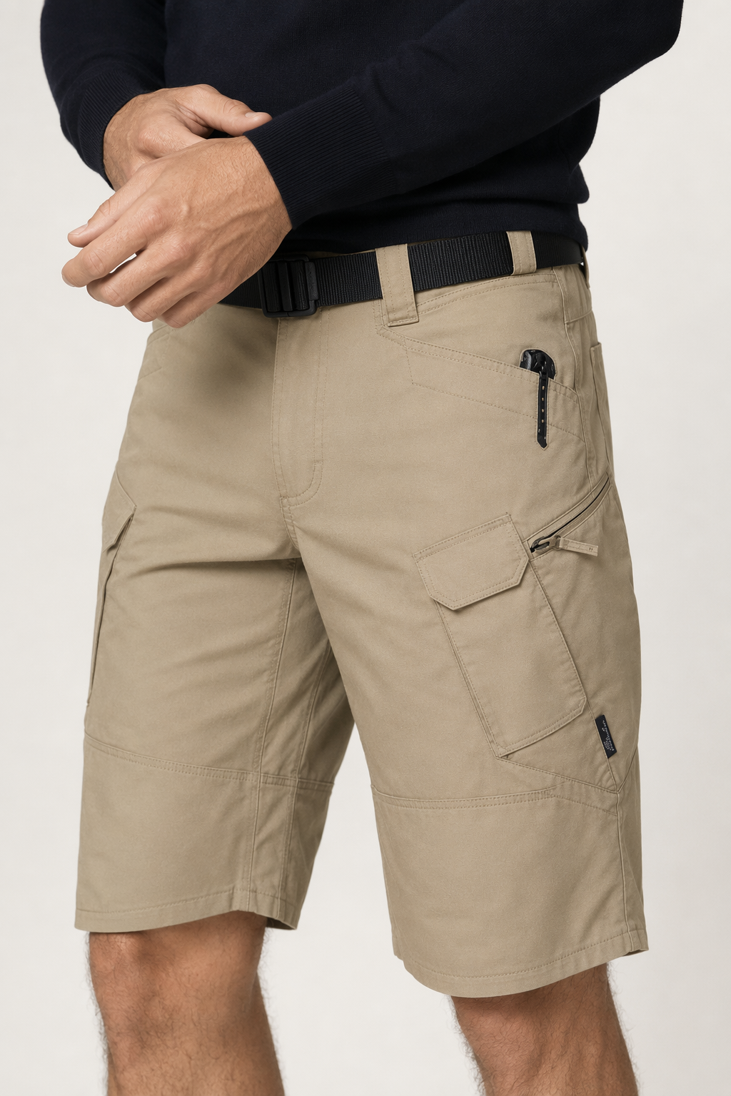 Efficient Outdoor Shorts for Men with Fast Drying Capability Khaki