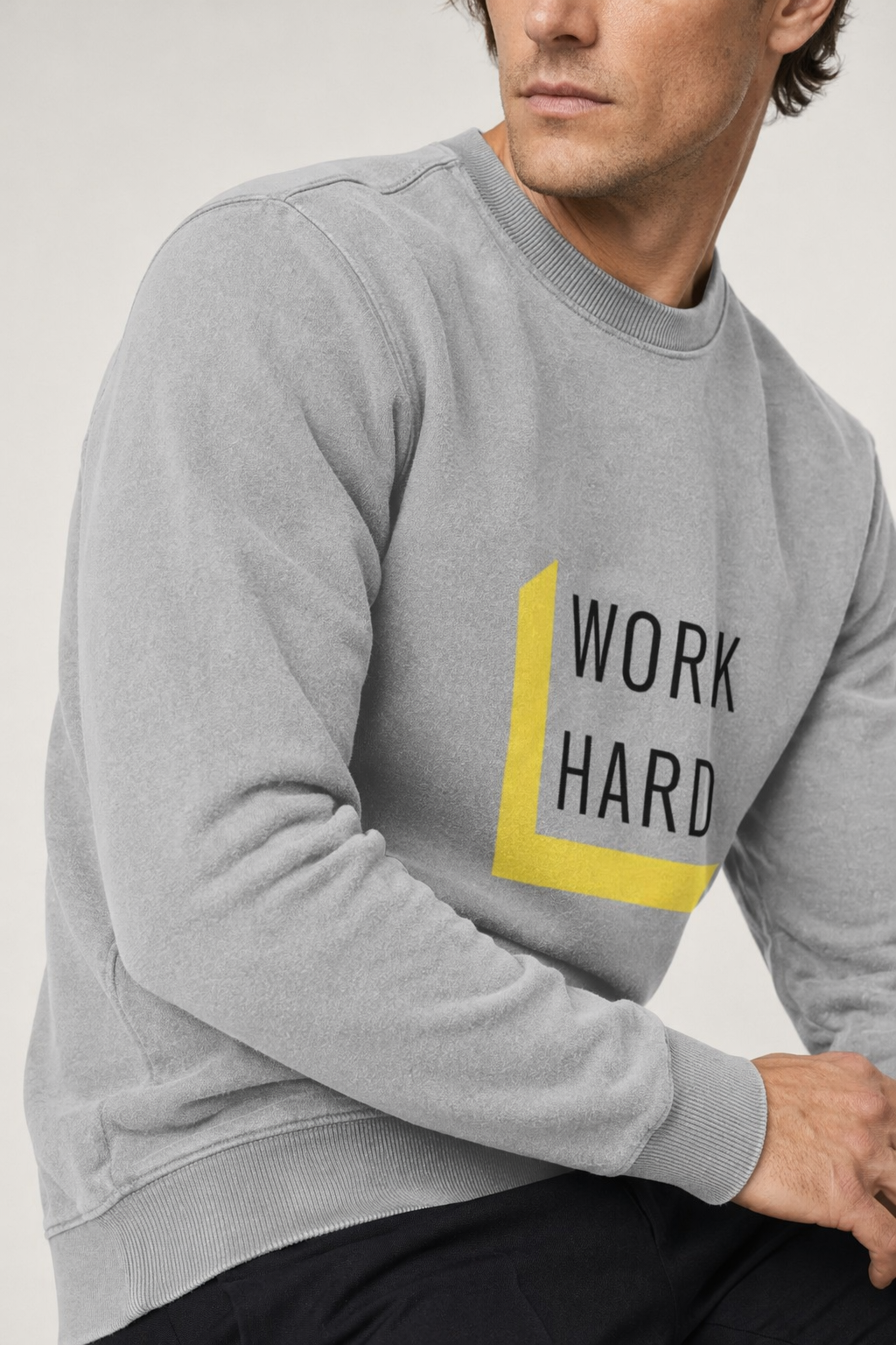 Men's Sweatshirt for a Motivational Work Ethic Default