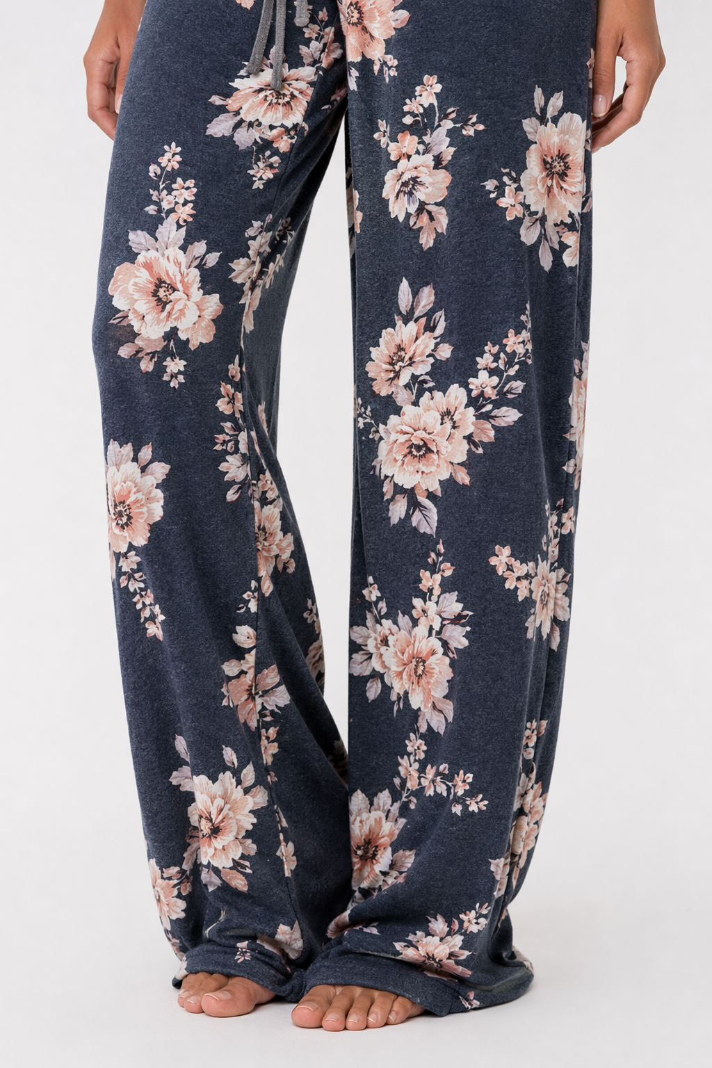 Flexible Women's Casual Trousers Navy