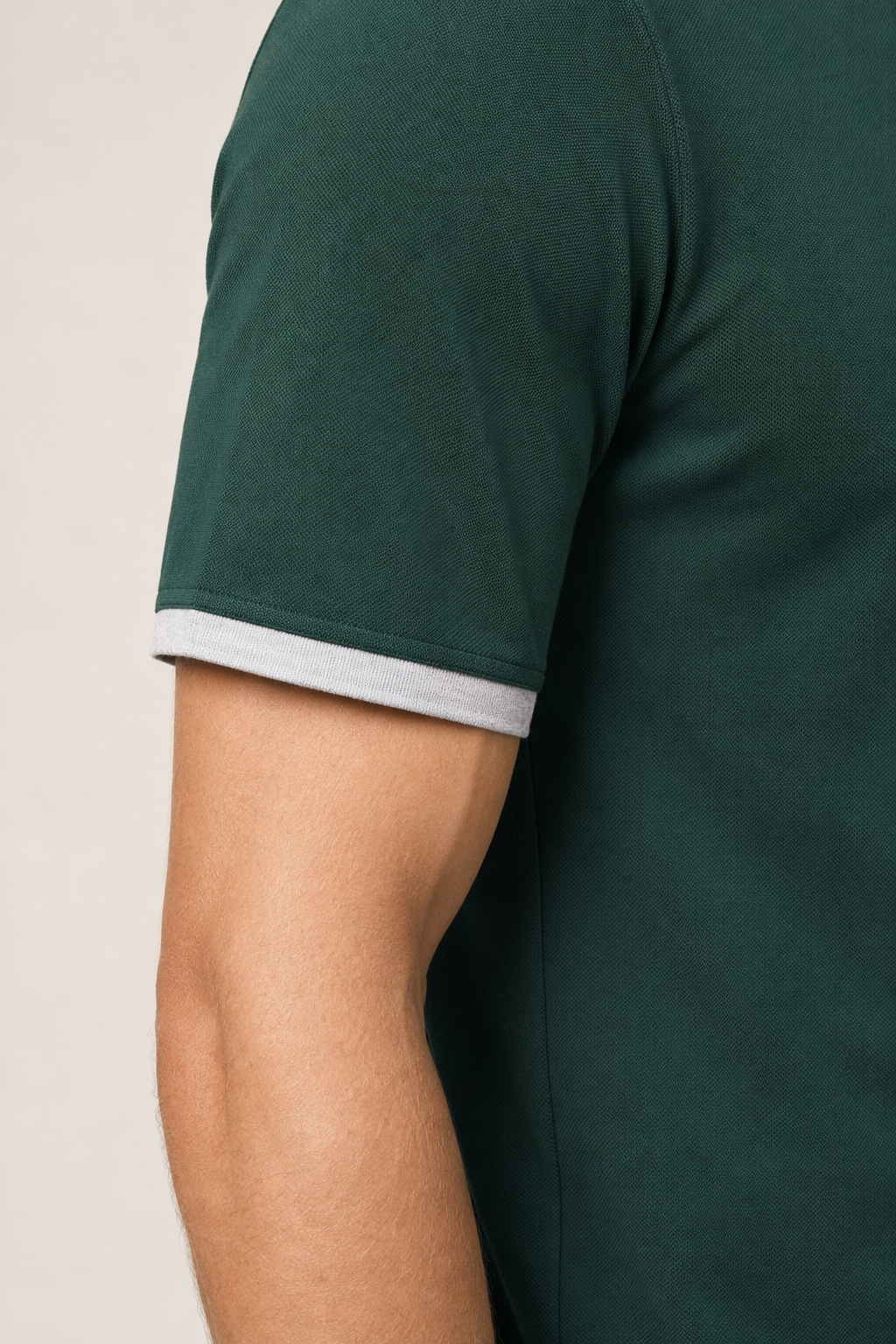 Slim-Fit Short-Sleeve Polo Shirt for Men Green