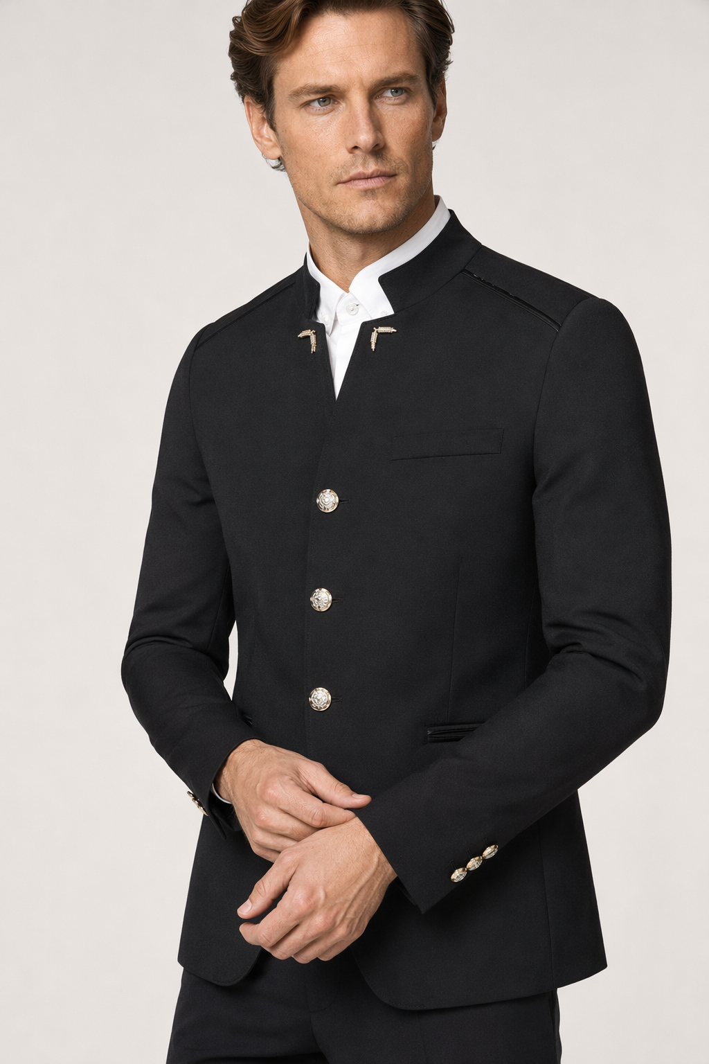 Slim Fit Blazer for Men's Fashion Black