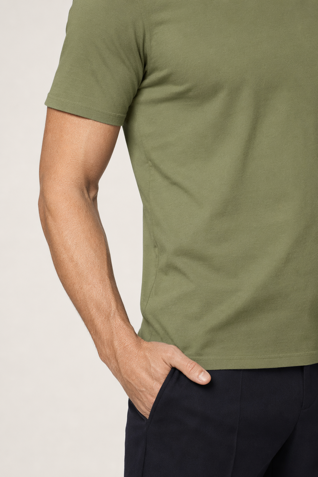 Short Sleeve Tee for the Patriotic Husband and Father Military Green