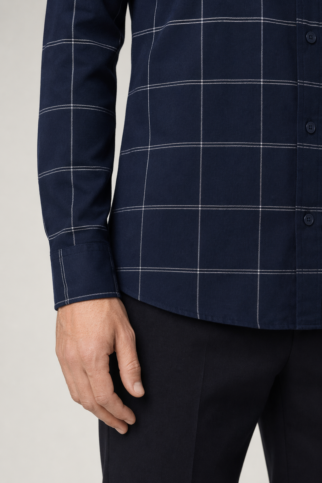 Large Plaid Shirt for Men: A Fresh Take on Classic Style Navy