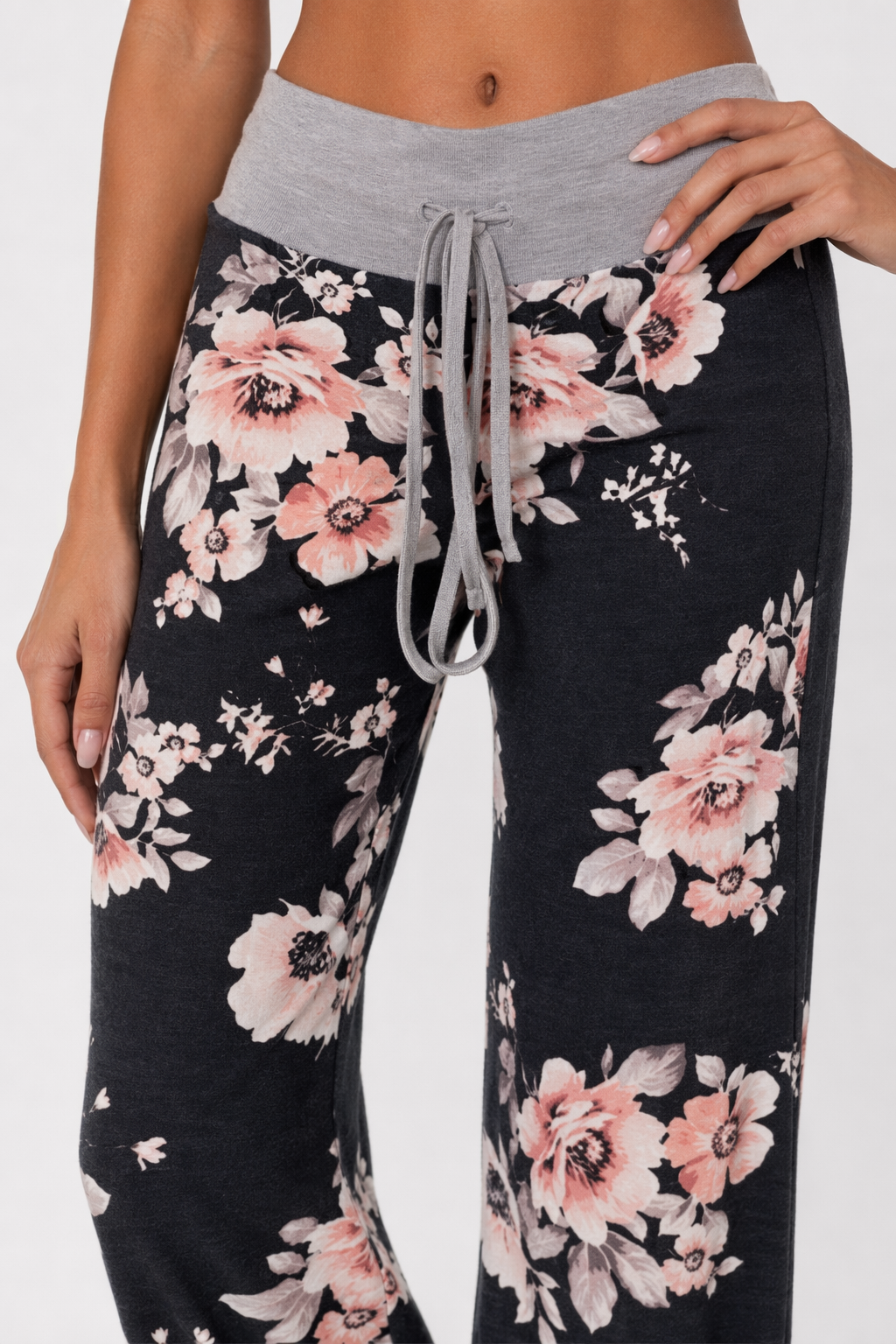 Flexible Women's Casual Trousers Dark Blue