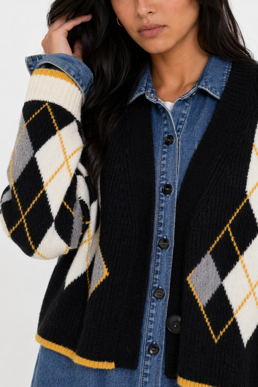 Layered Denim Shirt Dress for Women: Achieve the Perfect Look Yellow