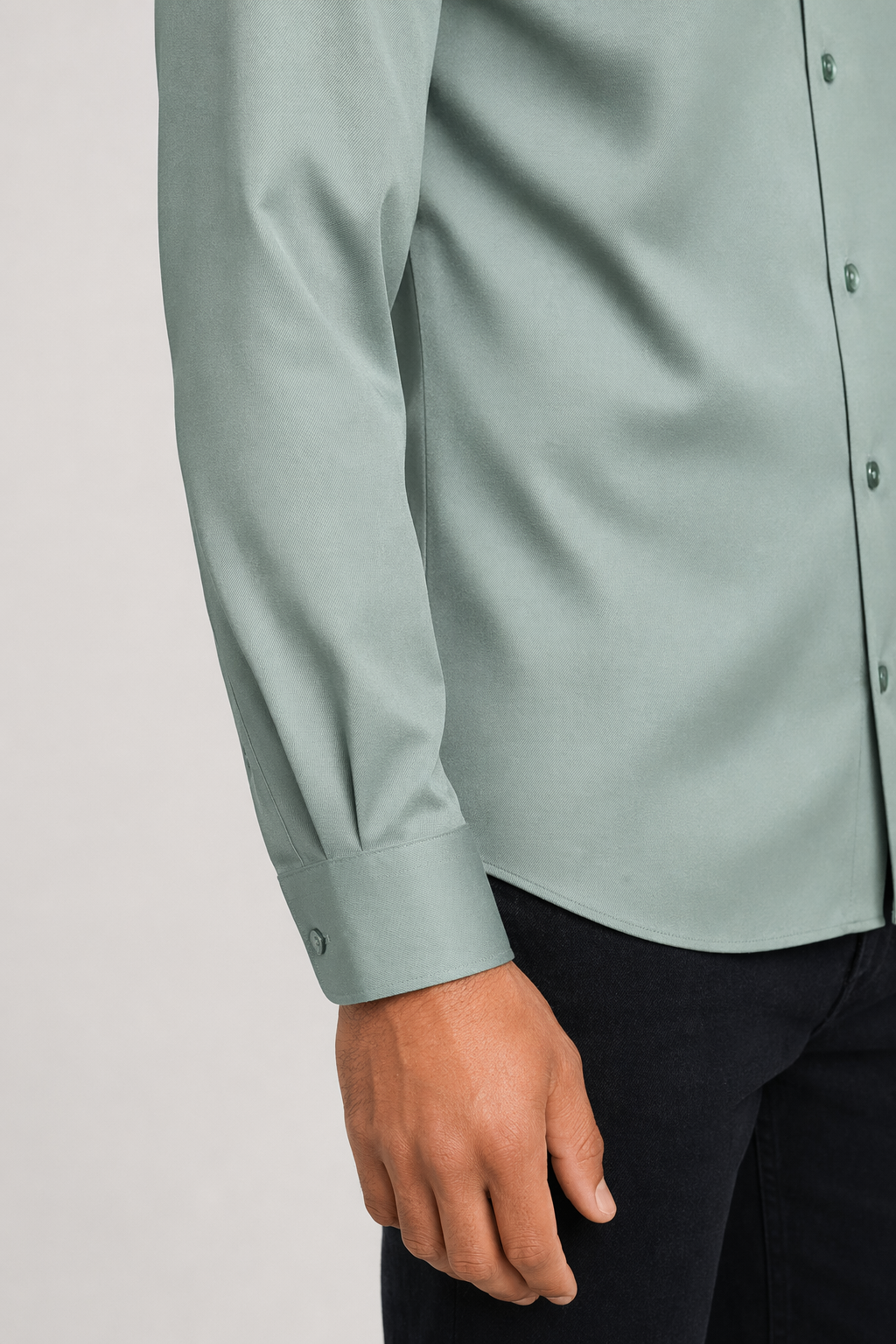 Wrinkle-Free Men's Shirt with Button Front 8
