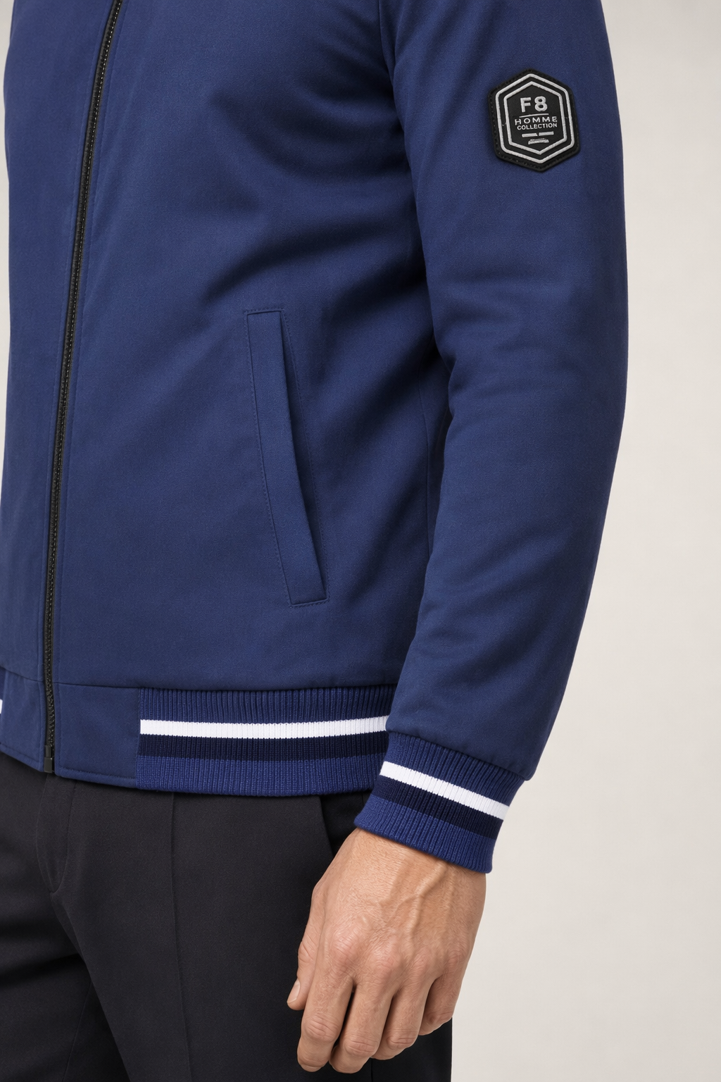 Men's Inner Layer Insulated Baseball Jacket Blue