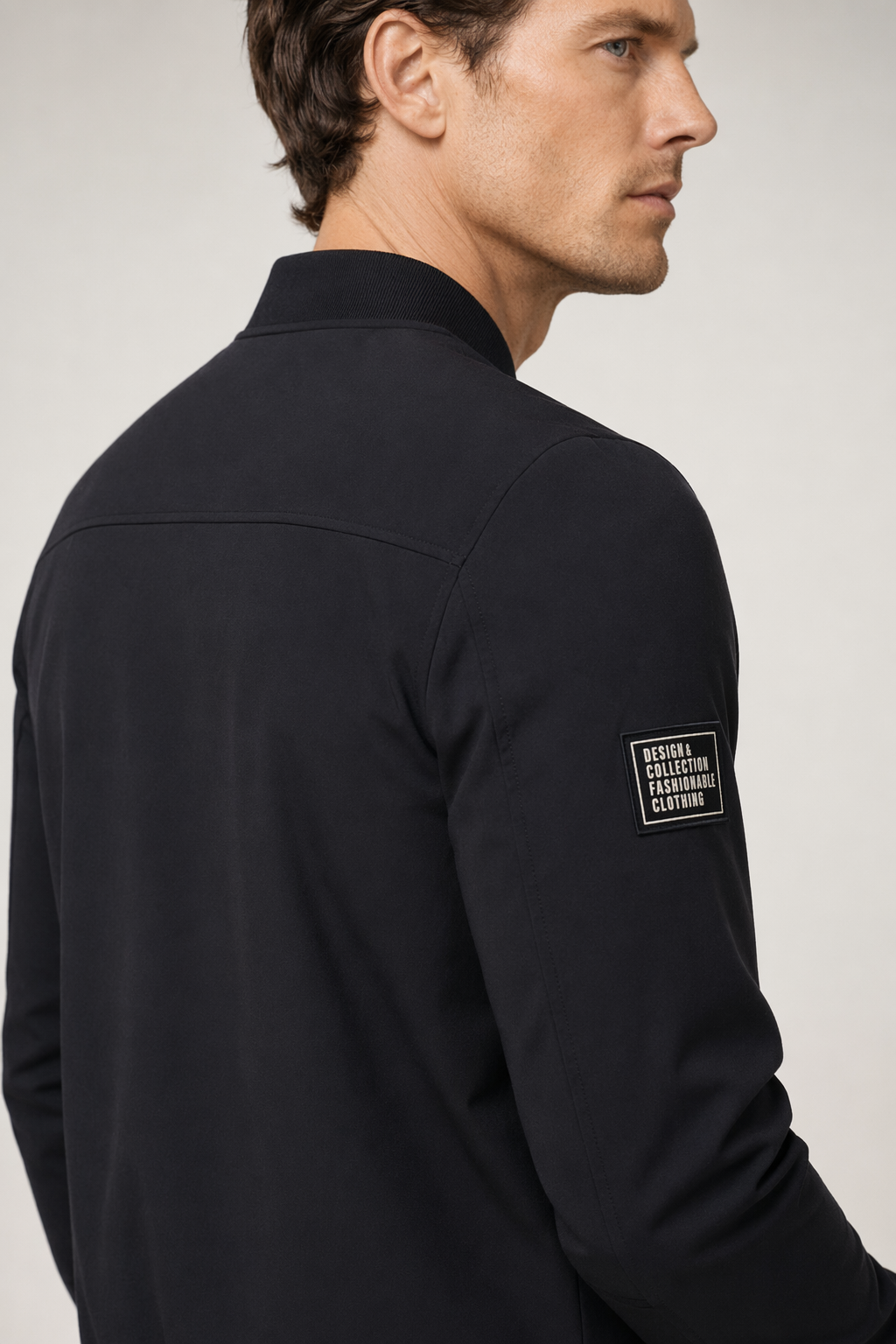 Casual Men's Bomber Jacket Black
