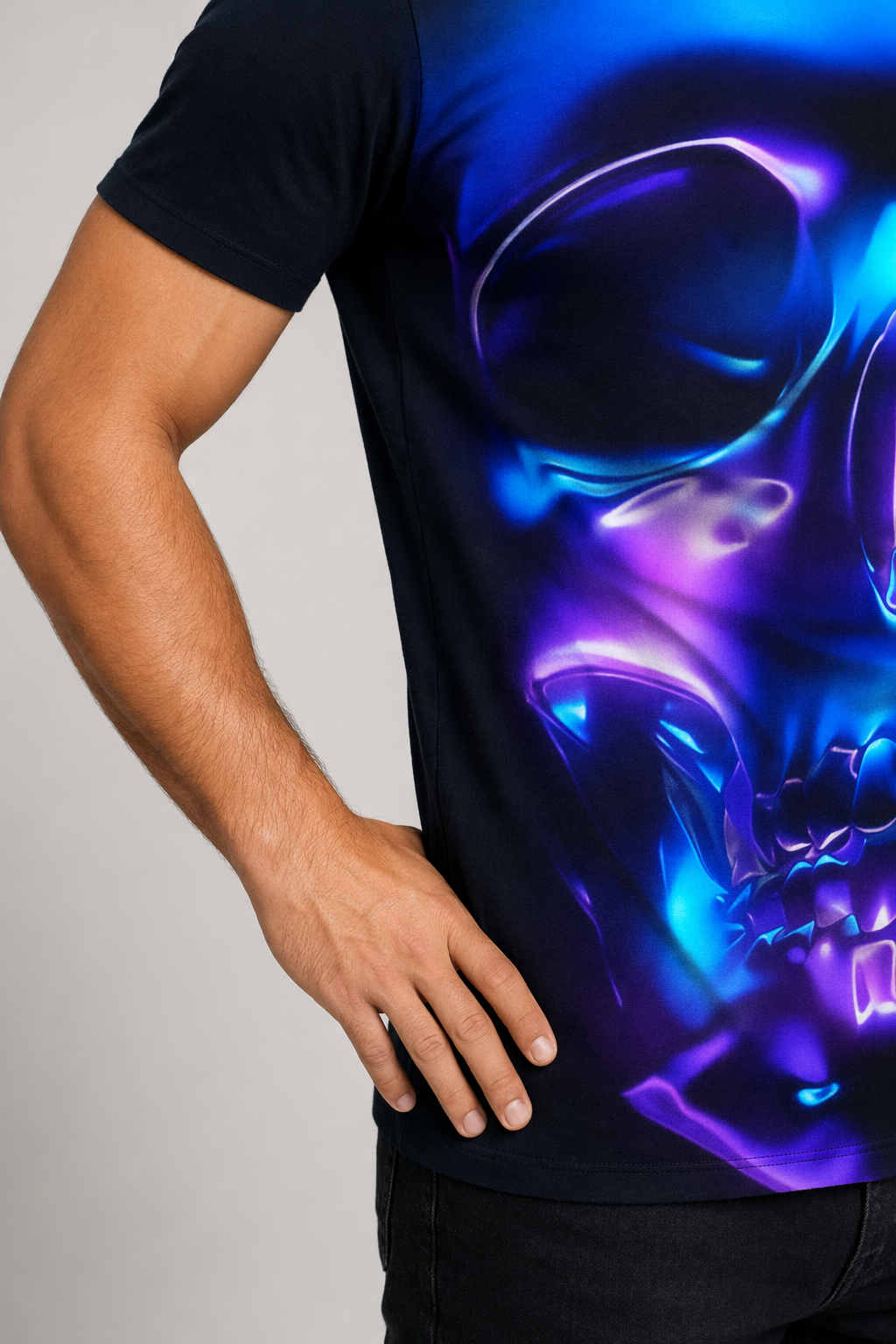 Vintage Skull Graphic Tee for Men Style 6