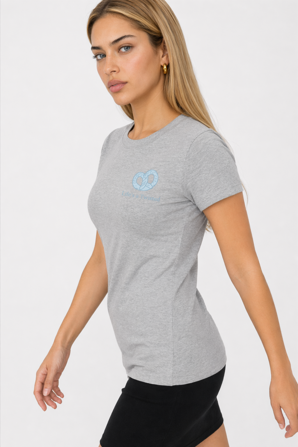 Life's a Twisted T-Shirt for Women Ash