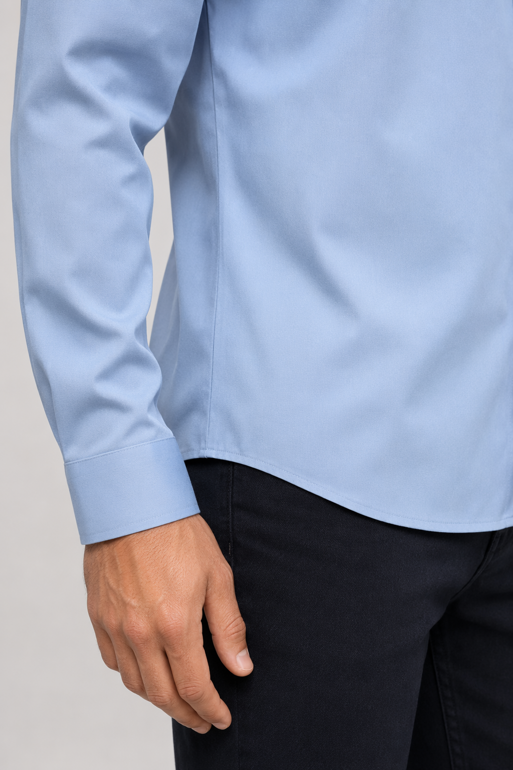 Wrinkle-Free Men's Shirt with Button Front 2