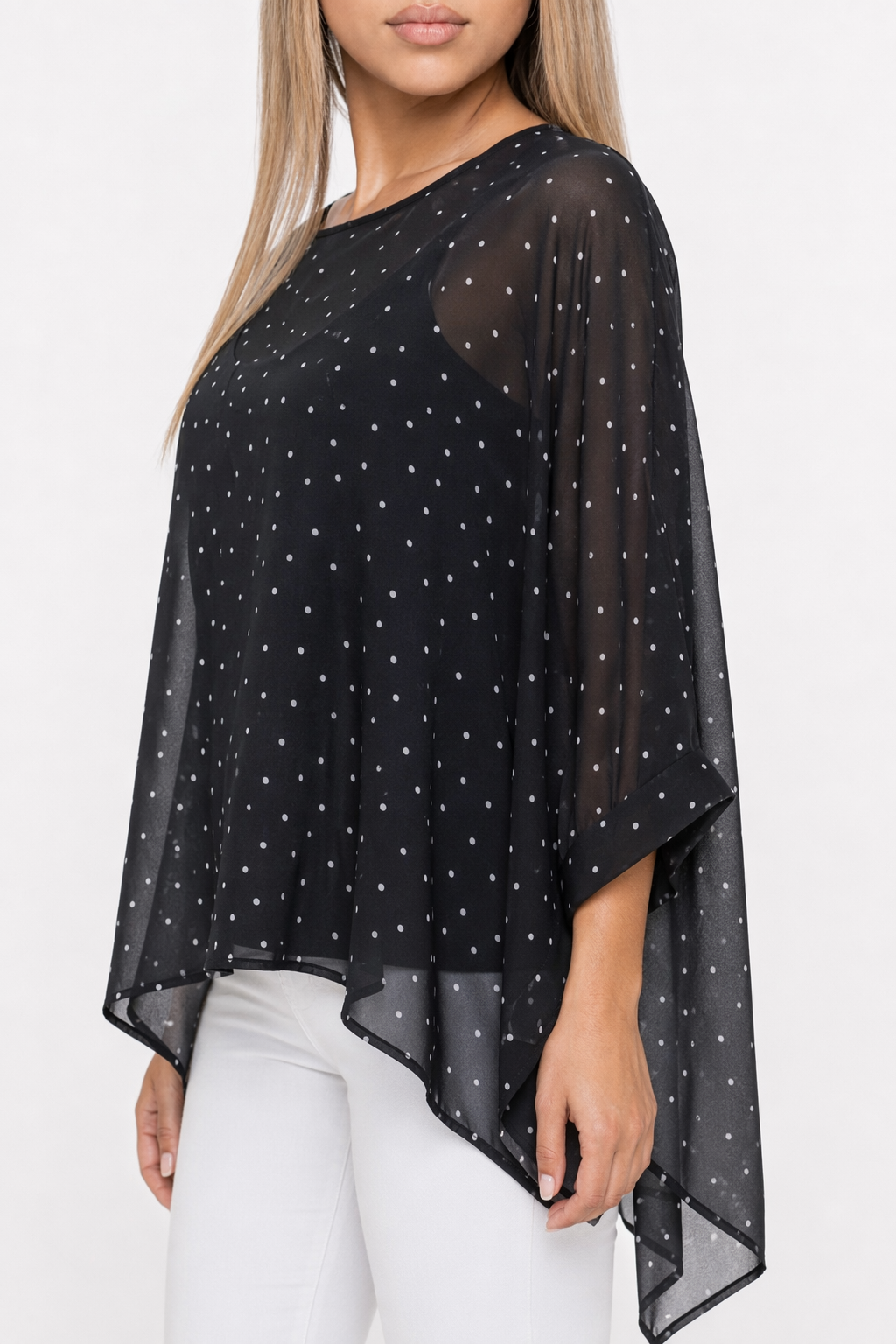 Polka Dot Chiffon Blouse for Women Default