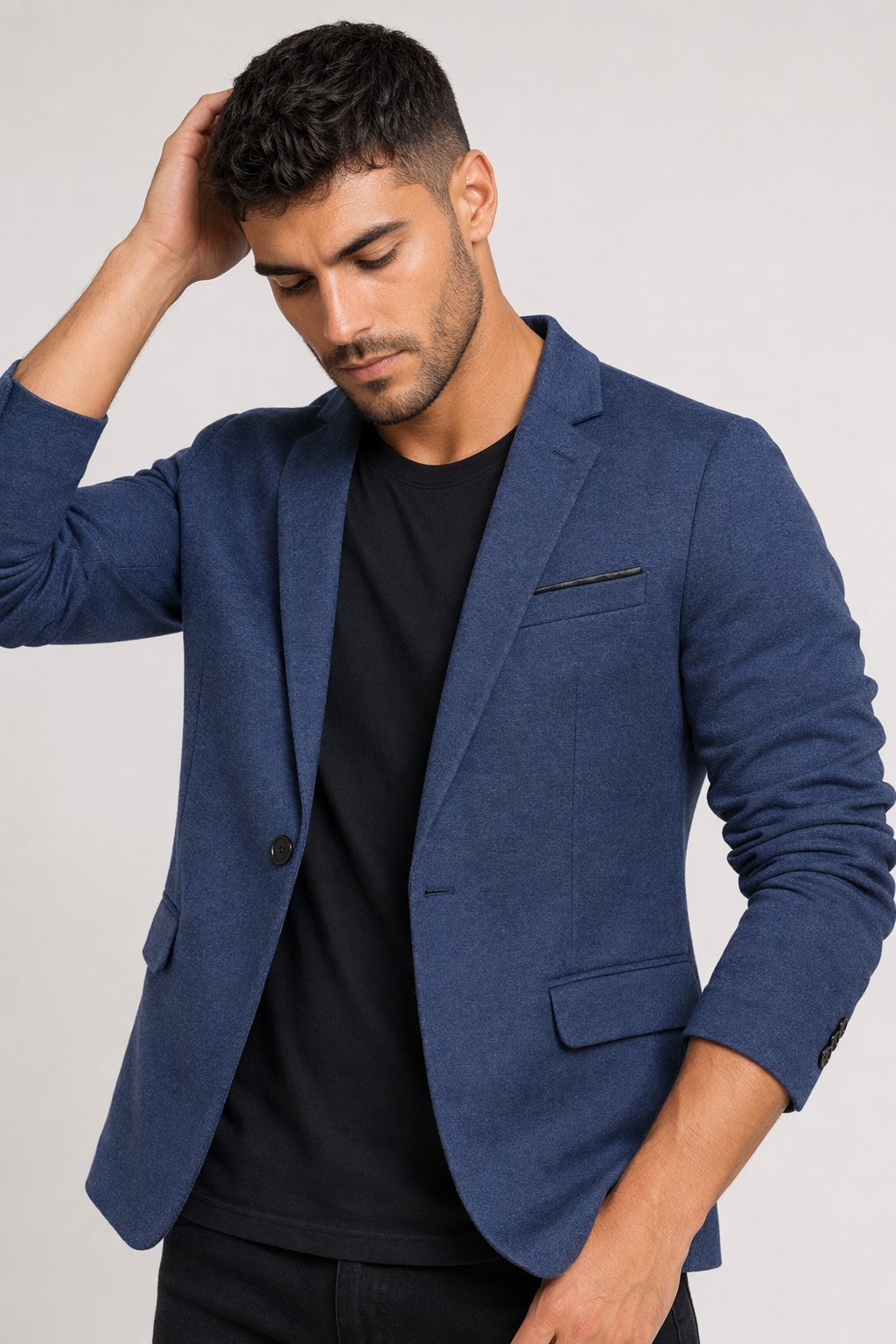 Casual Blazer for Men: Redefining Style with Ease Blue