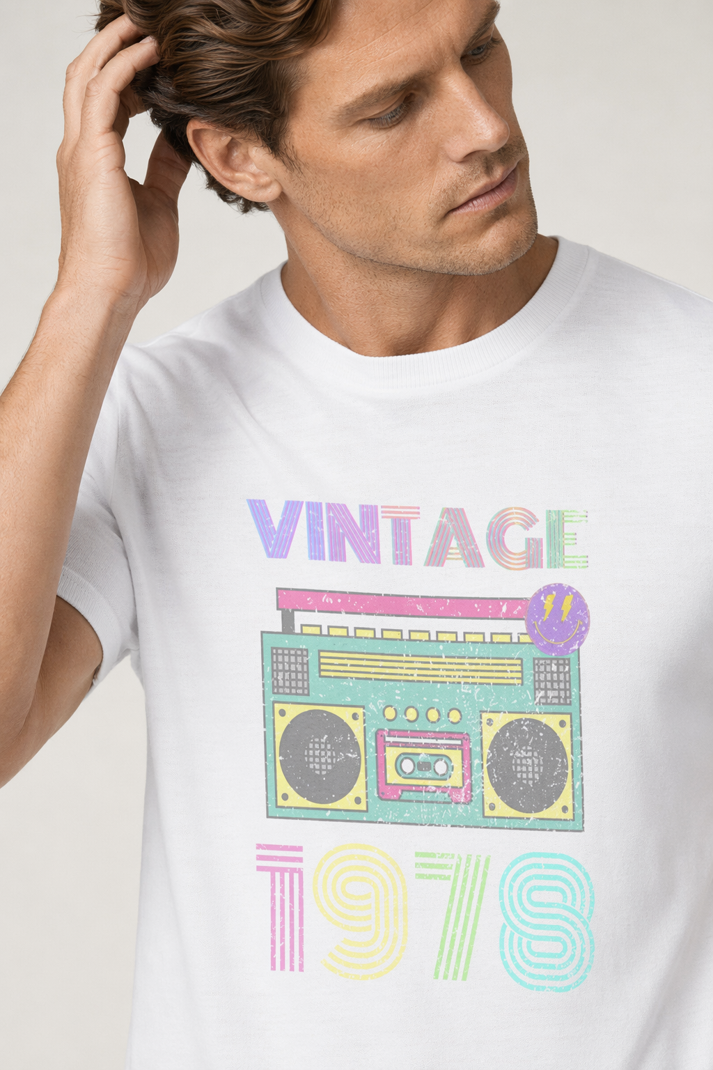 1978 Retro Style Men's T-Shirt White